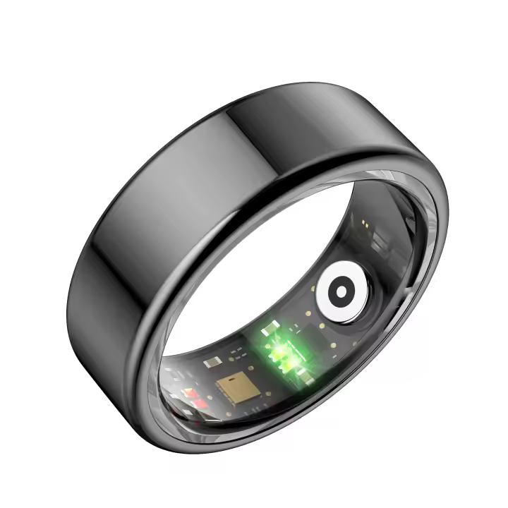 Anillo inteligente SANLEPUS 2024, monitorización de frecuencia cardíaca/presión arterial/oxígeno durante 24 horas, rastreador de actividad física, batería de 6 días - 1