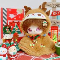 Mantón de Navidad, ropa de muñeca de algodón de 20CM, reemplazo de muñeco de nieve, ropa para muñecos de peluche, traje, ropa DIY, juguetes de peluche, ropa - details 28