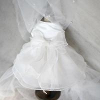 Elegante Vestido de Princesa para Perros Pequeños Ropa de Mascota Blanca para Bodas, Fiestas de Baile, Cachorros, Gatos - details 7
