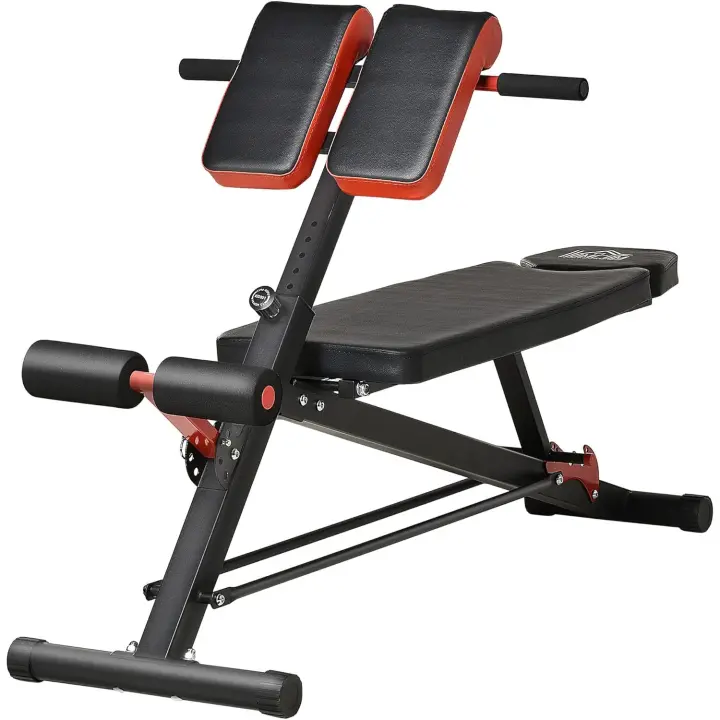 Banquillo Multifuncional para Gimnasio Altura Ajustable, Respaldo Inclinable en 3 Posiciones - 1