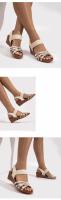 Sandalias de tacón alto con plataforma y suela gruesa, moda 2025, sandalias de playa bohemias con plataforma para mujer - details 2