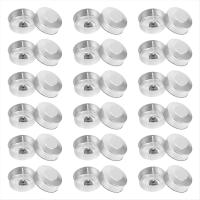 100 Juegos de Portavelas de Aluminio, Estuches Vacíos para Velas, Recipientes para Cera de Vela con Mechas para Manualidades y Velas DIY - details 0
