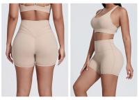 SHINBENE-pantalones cortos de cintura alta para Yoga, Shorts sexys ajustados para entrenamiento de gimnasio, 4" - details 5