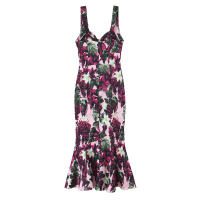 Ropa de mujer europea y americana temperamento de impresión popular vestido de cola de pez con tirantes delgados - details 2