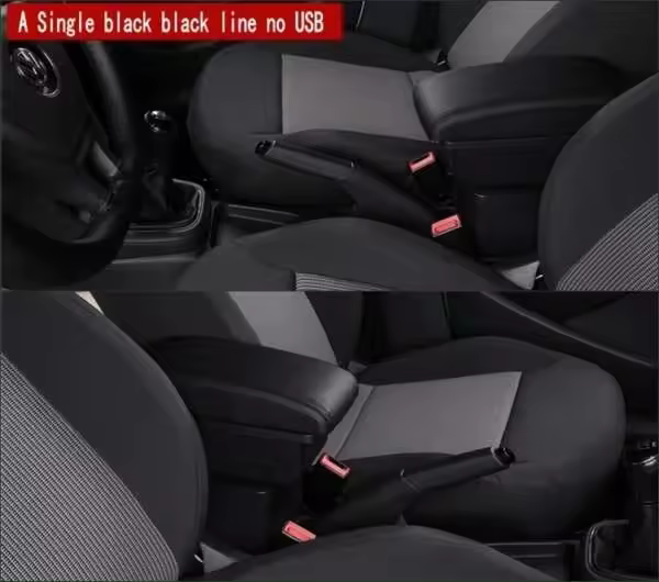 Adecuado para reposabrazos Fiat 500 CA, reposabrazos central con portavasos USB Count - 1