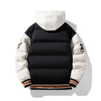 Chaqueta de Invierno para Hombre, Estilo Dos Piezas, Nueva, Abrigada, Gruesa, con Capucha, Cortavientos, Cómoda, Informal, con Estampado - details 6