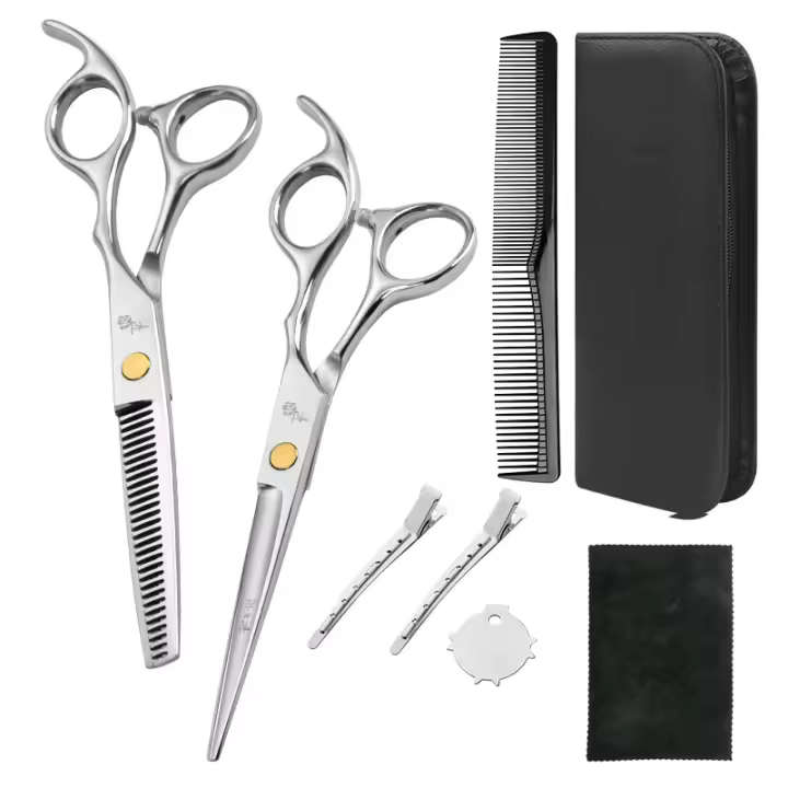 Tijeras Barbero Cabello Estilista Kit Cortadoras De Cabello - 1