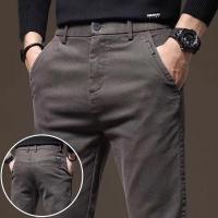Pantalones Rectos de Pierna Ancha para Hombres en Invierno Ropa de Calle Básica de Alta Cintura - details 1