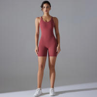Hamidou-Conjunto de Yoga con espalda descubierta para mujer, Body de Fitness de alta elasticidad, ropa de gimnasio deportiva, Top corto de Fitness, Shockpro - details 25