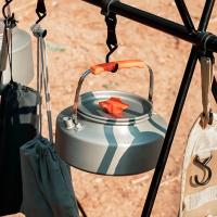 Tetera Ligera de Aleación de Aluminio para Acampar Herramienta de Cocina de Viaje al Aire Libre de 1.1L - details 1