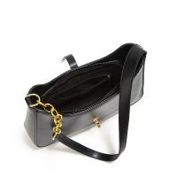 Elegante Bolso Cruzado de Hombro Negro con Cierre de Hebilla Dorada Bolso Cruzado de Día a Día para Trabajo, Compras, Viajes, Forro de Poliéster Duradero - details 3