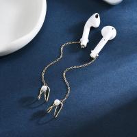 2 unids/par decoración de oreja auriculares cadenas antipérdida Clip de oreja perla cadenas para auriculares pentagrama joyería auriculares Clip de cadena - details 13