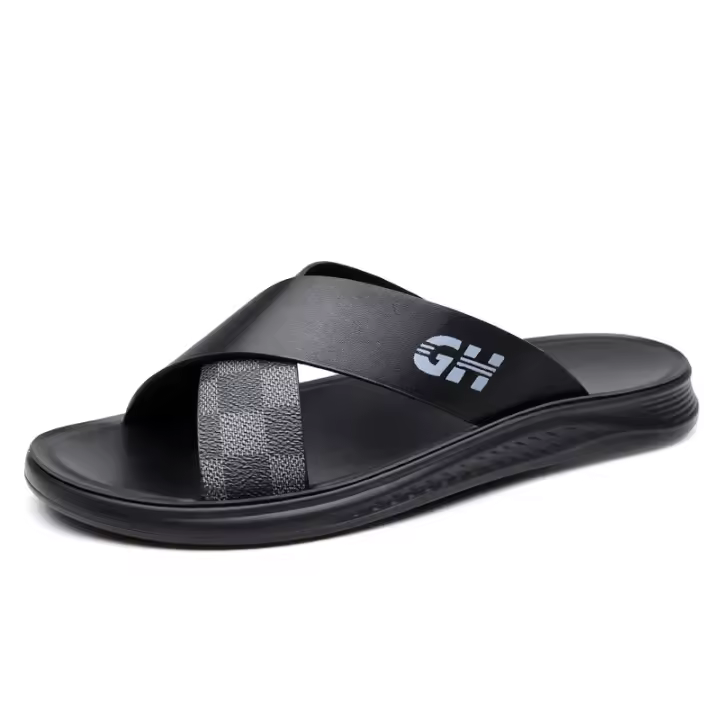 Zapatillas de Moda para Hombres en Verano Suela Suave de Lujo con Luz Diseño de Tiraje Exterior Personalizable Tendencia de Sandalias de Playa - 1
