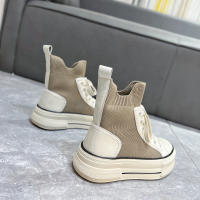 Calcetines elásticos transpirables de punto botas de suela gruesa casual de tubo corto zapatos individuales de caña alta - details 13