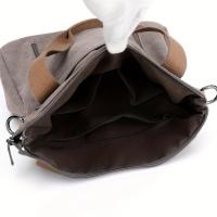 Bolso bandolera multifuncional de gran capacidad con hombro de lona para mujer, moda al aire libre - details 7