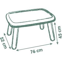 Mesa Infantil Niño de Plástico, Tablero Verde y Patas Beige, para Interior y Exterior - details 9