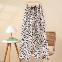 Pijama de algodón con burbujas para mujer, pantalones casuales de verano nuevos para el hogar, estilo delgado, se pueden usar al aire libre, pantalones antimosquitos, pantalones largos sueltos de talla grande - details 4