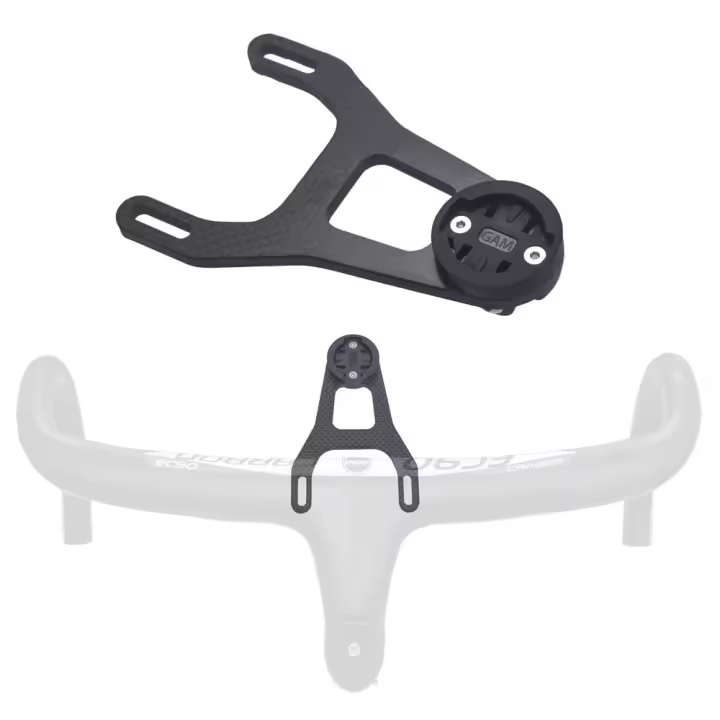 Soporte de Computadora para Bicicleta de Fibra de Carbono Soporte de Montaje para Barra de Manillar GoPro Deportes y Salud - 1