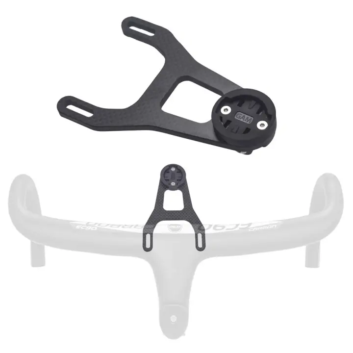 Soporte de Computadora para Bicicleta de Fibra de Carbono Soporte de Montaje para Barra de Manillar GoPro Deportes y Salud - 1