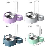 Dispensador de agua desmontable para gatos, botella para beber automática antideslizante, recarga de agua automática, cuenco para mascotas de doble uso para perros - details 0