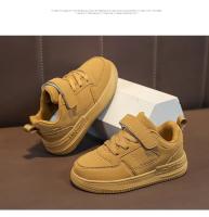 Zapatillas Blancas Nuevas 2025 Zapatos Deportivos para Niños Pequeños Estilo Universitario Velcro - details 5