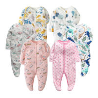 Bodysuit Para Bebés Niños Y Niñas De Algodón 100% Con Cuello En V Y Botones Cubiertos De Manga Larga Para 0-12 Meses Ropa De Bebé Primavera Otoño - details 8