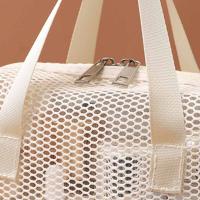 Bolsa de cosméticos de malla de Color sólido, bolsa de maquillaje transparente de gran capacidad, bolsa de almacenamiento, bolsa de aseo, almohada, bolsa de maquillaje para exteriores - details 5