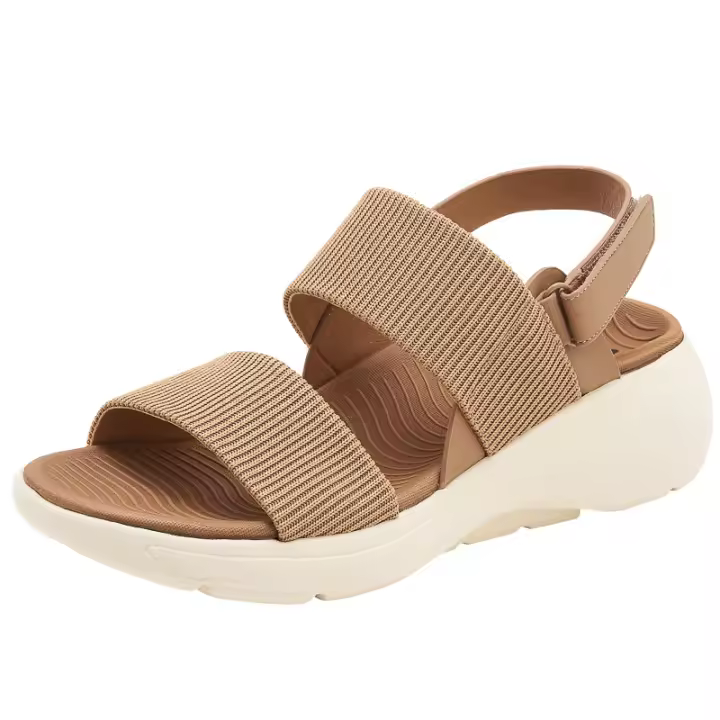 Sandalias de plataforma ligeras y antideslizantes, cómodas deportivas casuales, zapatos de mujer con velcro - 1