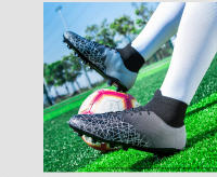 Zapatos de fútbol transpirables de caña alta con interior y exterior de suelo plano antideslizante - details 16