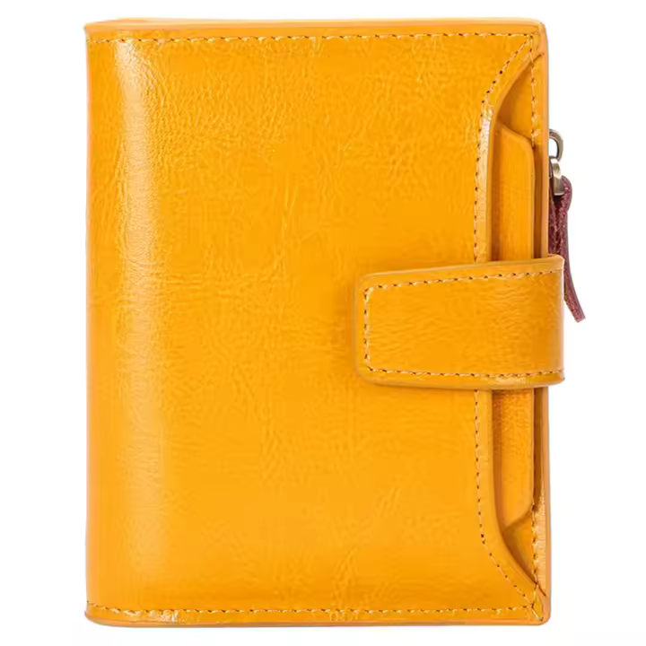 Cartera pequeña para Mujer, tarjeta Bloqueo RFID, Billetera de Cuero, regalos originales para mujer - 1