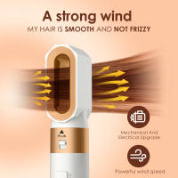 Cepillo secador de pelo, 5 accesorios para cabellos lisos y luminosos, ondas suaves o rizos marchos - details 14