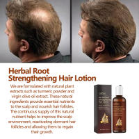Loción de raíz de hierbas que fija la línea densa, repara, endurece, hidrata y previene la caída del cabello - details 5