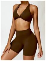 Pantalones cortos de Yoga para mujer, Shorts de Fitness de cintura alta, transpirables, con sensación de nube - details 20