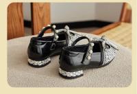 Zapatos de cuero de princesa para niños y niñas, calzado de tacón alto con diamantes de agua, para primavera y otoño, 2024 - details 10