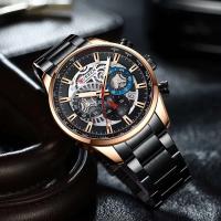 Reloj de Cuarzo de Lujo para Hombres CURREN 8391 Correa de Cuero Automático Moda Deportiva y Ocio - details 17