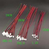 5/10 pares Mini Micro JST 1,25mm PH 2,0mm/XH 2,54mm paso 2 pines conector macho hembra con Cables - details 1