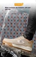 Zapatos de Trabajo de Verano GUYISA Zapatillas Ligeras para Hombres con Punta de Acero y Malla - details 7
