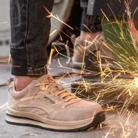 Zapatos de Trabajo para Hombres Botas a Prueba de Punturas, Pisa Fuerte, Antichoque, Zapatillas de Moda - details 8