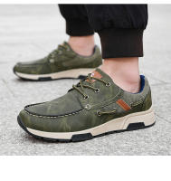 Zapatos para correr clásicos para hombre, zapatillas ligeras de cuero de ante, cómodos zapatos deportivos de gran tamaño, zapatos planos transpirables para correr - details 14