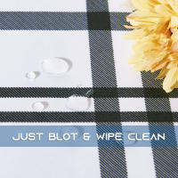 RYB-Mantel decorativo a cuadros para el hogar, impermeable, a prueba de aceite, grueso, Rectangular, cubierta de mesa de boda, paño de mesa de café con 3 colores - details 6