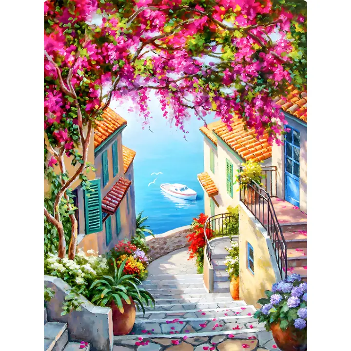 Pintura de Diamante para Adultos, Cristal 5D de Punto de Cruz con Diamantes ,Decoración de Pared, 30x40 cm - 1