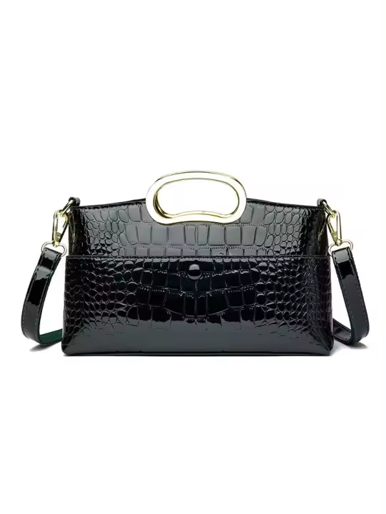 Bolso de mano ligero de cuero de alta gama para mujer, nuevo bolso de mano sencillo con un solo hombro tipo bandolera - 1