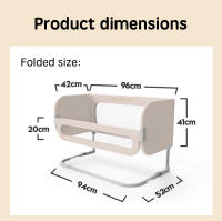 PANGDUBE Barrera de seguridad para cama de bebé, cama multifuncional para bebé en la cama con bolsa de almacenamiento y cuerda de fijación, barandilla para cama de niño - details 9