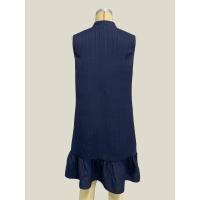 Svanco Vestido de verano para mujer, corte holgado, cuello en V, sin mangas, adecuado para ropa informal y de playa - details 9
