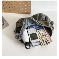 Japonés Denim Lavado Lienzo Bolso Bandolera Retro Perezoso Estilo Literario Hombro Gran Capacidad Señoras Bolso - details 17