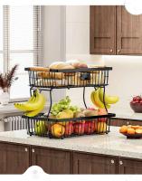 Organizador de cocina de doble capa para condimentos, verduras y frutas, braet, braet desmontable para cosméticos de baño, iluminación - details 16