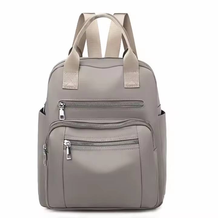 Mochila Oxford impermeable de gran capacidad para Mujer, Bolsa Escolar de viaje para adolescentes, paquete Negro Simple, Nueva fashion - 1