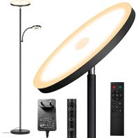 Lámpara de Pie Regulable Gris 42W, Lámpara de Pie LED Salon 3700LM Súper Brillantecon Lámpara de Lectura, control remoto y control táctil Lámpara Alta para Salon de Estar Dormitorio Oficina - details 18