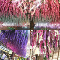 Guirnalda de flores artificiales de jazmín, 12 Uds., arco de jardín de boda, flores falsas para decoración de fiesta en casa - details 5
