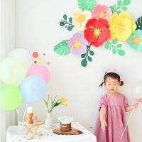 Flores artificiales de papel gigante para decoración del hogar, rosas para boda, fiesta de cumpleaños, telón de fondo, manualidades de papel para guardería - details 2